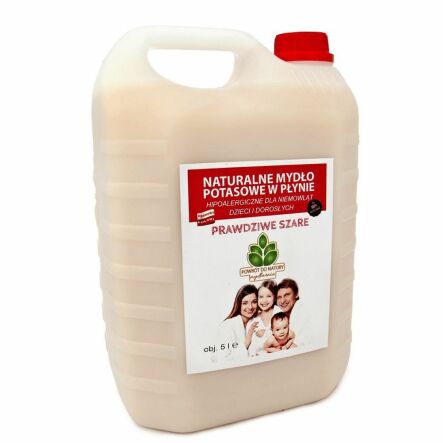 Mydło Potasowe Szare Hipoalergiczne w Płynie 5 l - Mydlarnia Powrót do Natury
