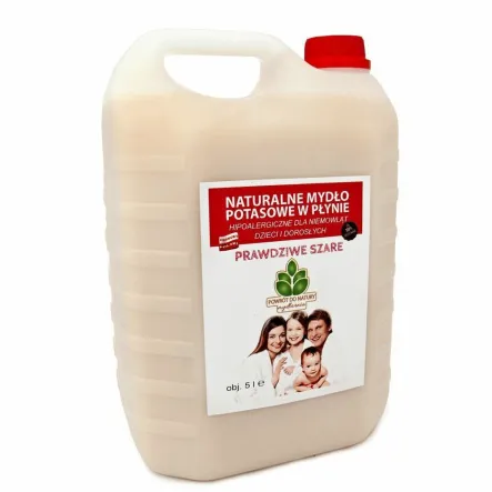 Mydło Potasowe Szare Hipoalergiczne w Płynie 5 l - Mydlarnia Powrót do Natury