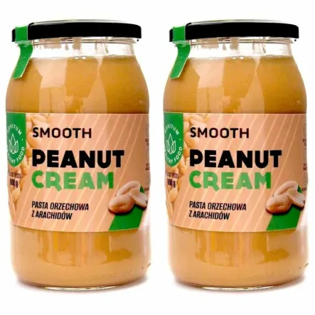 Zestaw 2 x Pasta Orzechowa z Arachidów Smooth 900 g - Novitum