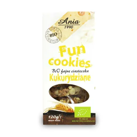 Fun Cookies Kukurydziane Bio 120G-Bioania 
