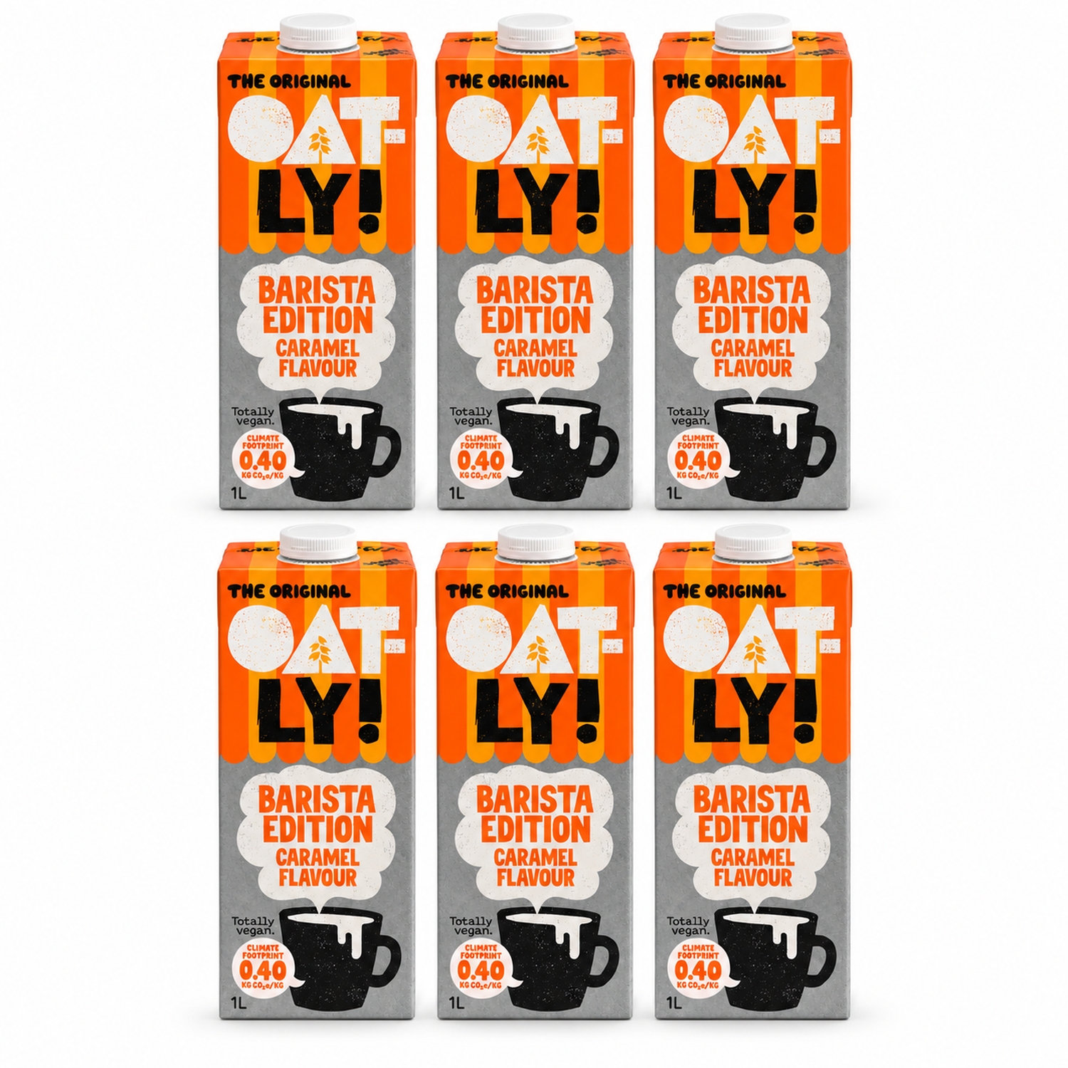 6 x Napój Owsiany Barista o Smaku Karmelowym 1 l - Oatly