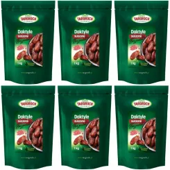Zestaw 6 x Daktyle Suszone Bez Pestek 1 kg - Targroch