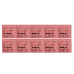 10 x Kolagen z Witaminą C i Kwasem Hialuronowym o Smaku Truskawkowym 11,5 g - Intenson