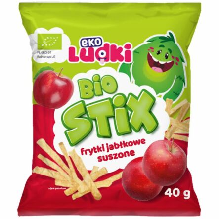 Frytki Jabłkowe Suszone Bio 40 g - EkoLudki (data: 18.09.2025)