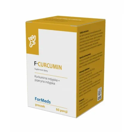 F-CURCUMIN 30,6 g Formeds  Kurkumina indyjska oraz Piperyna indyjska - WYPRZEDAŻ