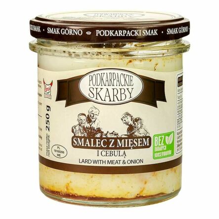 Smalec z Mięsem i Cebulą 250 g - Podkarpackie Skarby