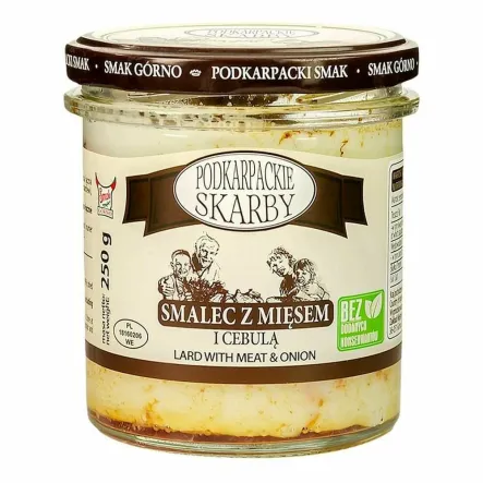 Smalec z Mięsem i Cebulą 250 g - Podkarpackie Skarby