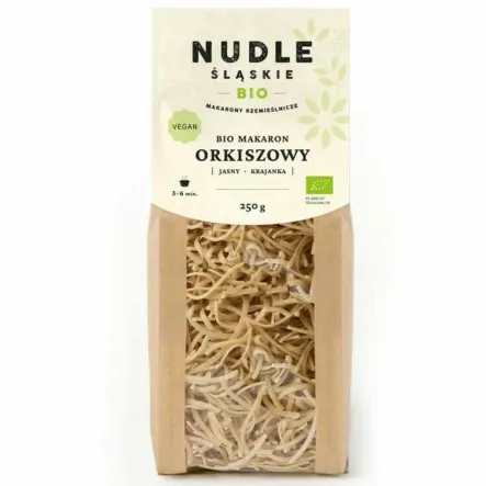 Makaron Orkiszowy Jasny KRAJANKA BIO 250 g - Nudle Śląskie