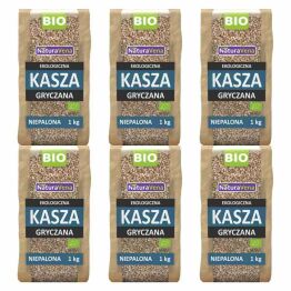 6 x Kasza Gryczana Niepalona Bio 1 kg - NaturAvena