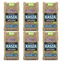 6 x Kasza Gryczana Niepalona Bio 1 kg - NaturAvena