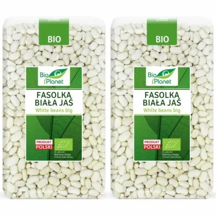 2 x Fasolka Biała Jaś Bio 1 kg - Bio Planet