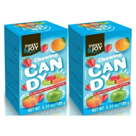 2 x Keto Gumy Rozpuszczalne Owocowe Mix Bez Dodatku Cukru 180 g - Sweet Joy