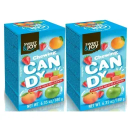 2 x Keto Gumy Rozpuszczalne Owocowe Mix Bez Dodatku Cukru 180 g - Sweet Joy