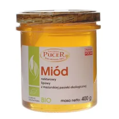 Miód Pszczeli Lipowy Bio 400 g - Pucer