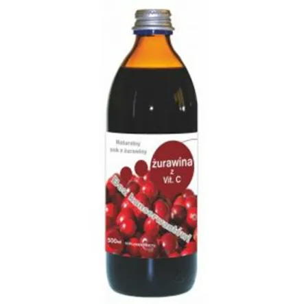 Sok z Żurawiny z Witaminą C 500 ml - Donum Naturea - Żurawina Sok