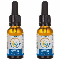 Zestaw 2 x  Kropla Słońca Witamina D3 + NattoFit K2 MK7 FORTE 20 ml - Proved