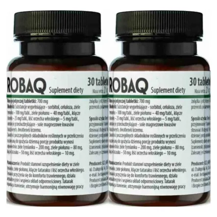 2 x RobaQ Tabletki 30 Sztuk - Herbapol Kraków
