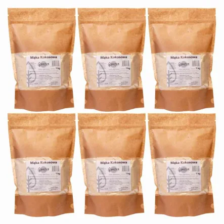 Zestaw 6 x Mąka Kokosowa 1 kg Natur Planet 