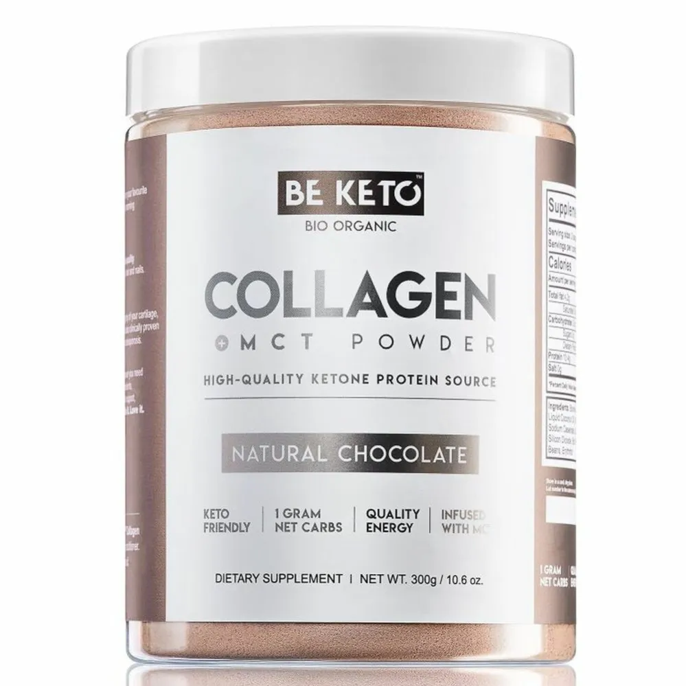 Keto Kolagen +MCT Naturalna Czekolada 300 g - Beketo