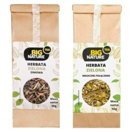 Herbata Zielona Zimowa 50 g - Big Nature + Herbata Zielona MAGICZNE POŁĄCZENIE 50 g - Big Nature