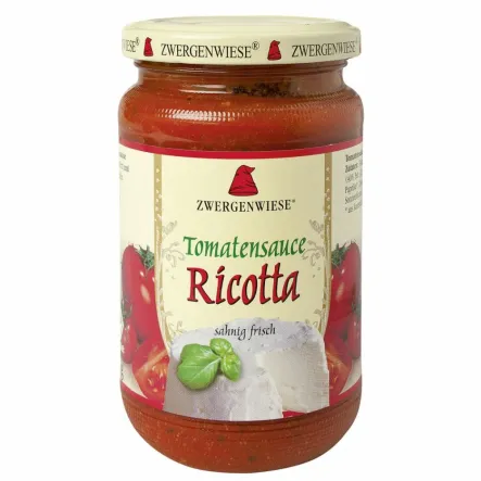 Sos Pomidorowy z Ricottą Bezglutenowy Bio 350 g Zwergenwiese