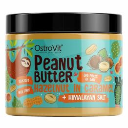 Krem Orzechowy +Orzechy Laskowe Karmelizowane +Sól Himalajska Crunchy 500 g - OtroVit