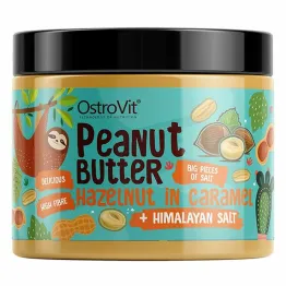 Krem Orzechowy +Orzechy Laskowe Karmelizowane +Sól Himalajska Crunchy 500 g - OtroVit 