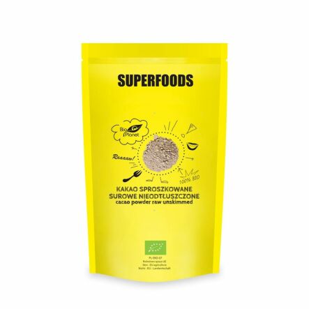 Kakao Sproszkowane Surowe Nieodtłuszczone Bio 500 g - Bio Planet