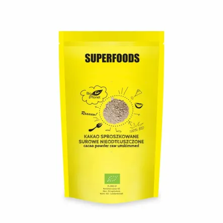 Kakao Sproszkowane Surowe Nieodtłuszczone Bio 500 g - Bio Planet