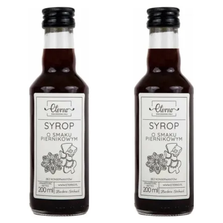 2 x Syrop o Smaku Piernikowym 200 ml - Eterno