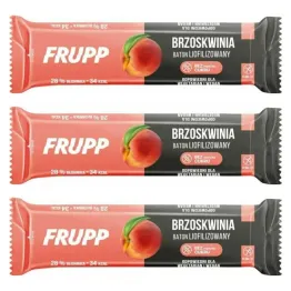 3 x Baton Liofilizowany Brzoskwiniowy Bezglutenowy 10 g - Frupp