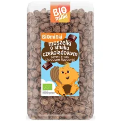 Muszelki o Smaku Czekoladowym Bio 300 g - Biominki