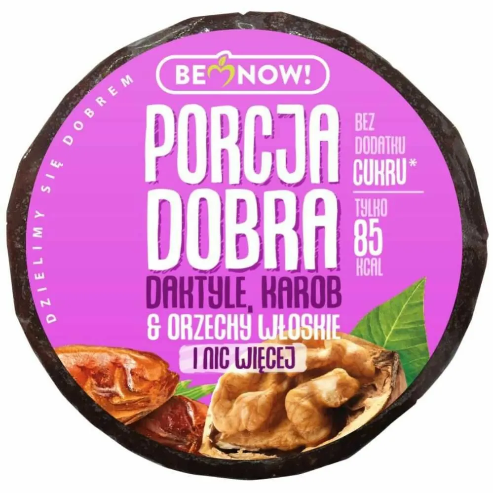 Przekąska Daktylowo-Orzechowa (Daktyle, Karob, Orzechy Włoskie) 25 g - Porcja Dobra