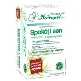 Herbatka Spokój i Sen z Adaptogenem 60 g (24 Saszetki) - Herbapol Wrocław