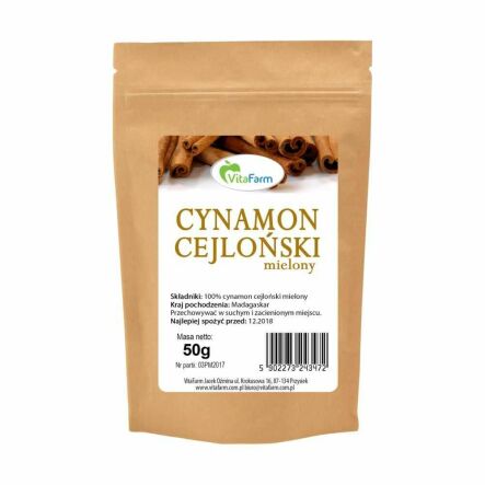 Cynamon Cejloński Mielony 50 g - Vitafarm