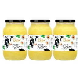 3 x Masło Klarowane Ghee 1 l - BATOM