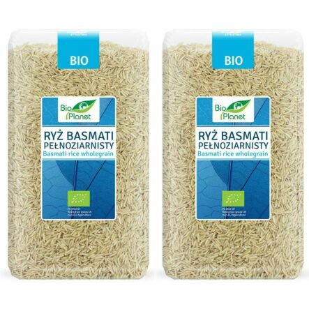 Zestaw 2 x Ryż Basmati Pełnoziarnisty Bio 1 kg - Bio Planet