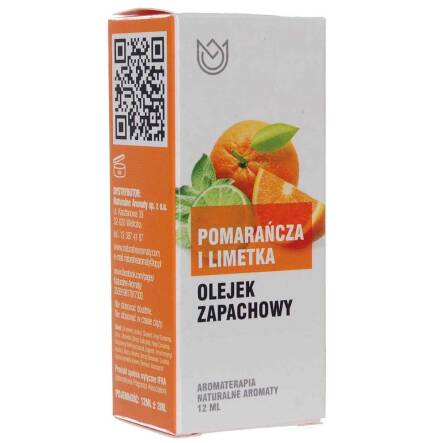 Olejek Zapachowy Pomarańcza i Limetka 12 ml - Naturalne Aromaty