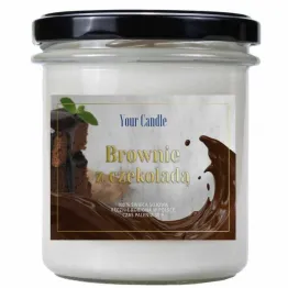 Świeca Sojowa Zapachowa w Szkle BROWNIE Z CZEKOLADĄ 300 ml - Your Candle