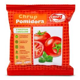 Pomidor Suszony z Bazylią i Oregano Bezglutenowy Plasterki 15 g - Crispy Natural