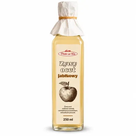 Ocet Jabłkowy Żywy Naturalnie Mętny Niepasteryzowany 250 ml - Prosto ze Wsi