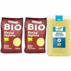 2 x Kasza Jaglana 500 g Bio + Kasza Jaglana Bezglutenowa Bio 1 kg - Bio Pla