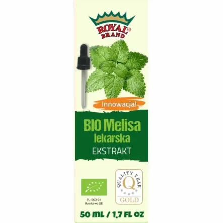 Ekstrakt z Melisy Lekarskiej w Kroplach Bio 50 ml - Royal Brand