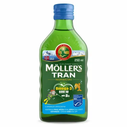 Moller's Tran Norweski Owocowy 250 ml - Orkla
