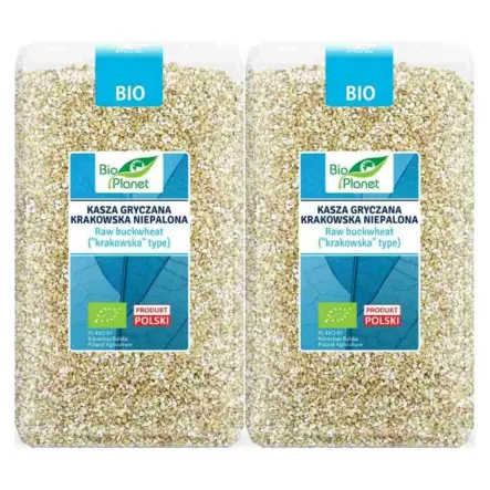 2 x Kasza Gryczana Krakowska Niepalona Bio 1 kg - Bio Planet