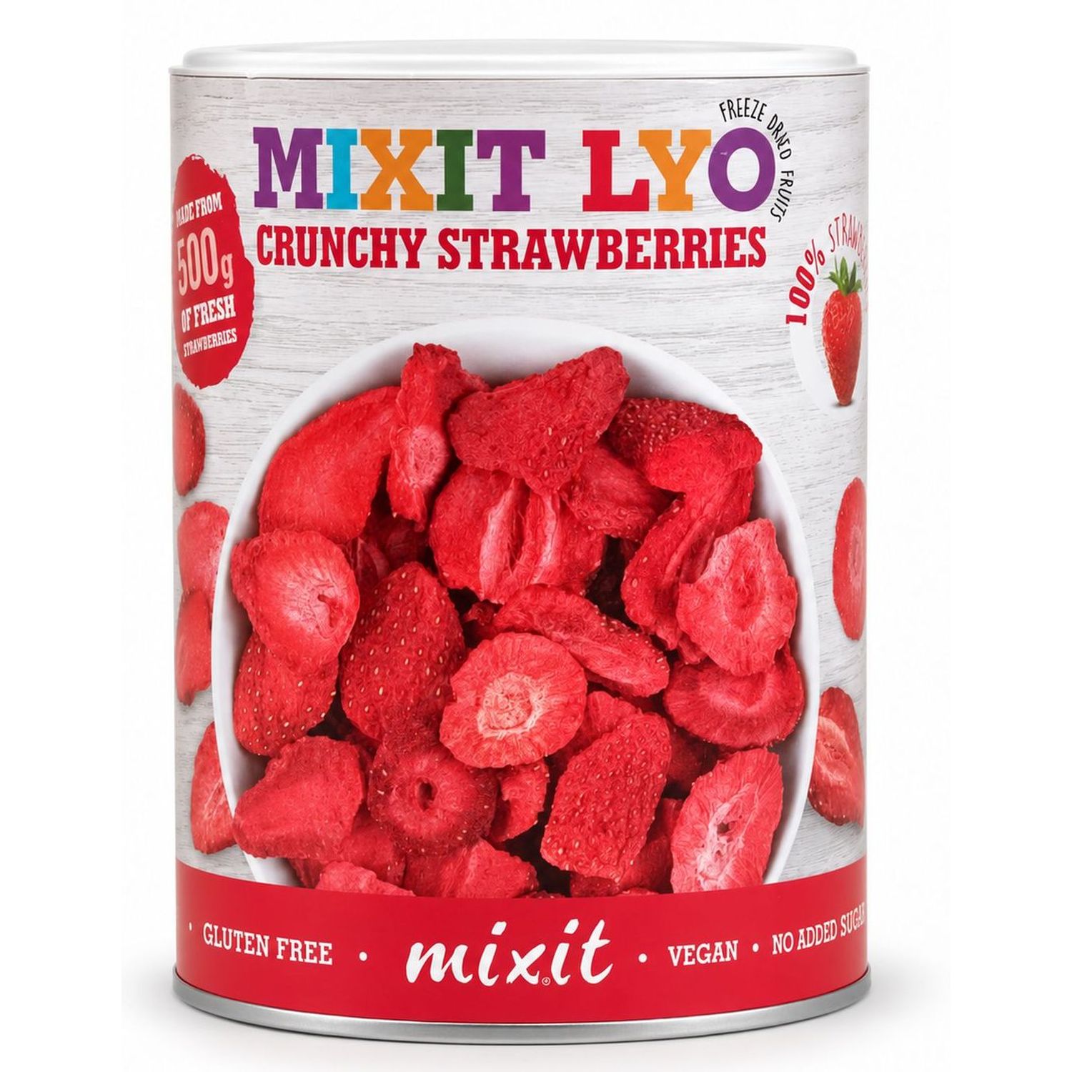 Truskawka - Chrupiące Owoce (Owoce Liofilizowane) 50 g - Mixit