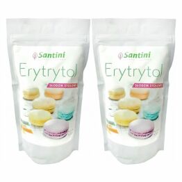 Zestaw 2 x Erytrytol Słodzik Stołowy 500 g Francja Santini