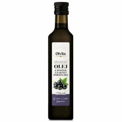 Olej z Pestek Czarnej Porzeczki Tłoczony na Zimno Nieoczyszczony 250 ml - Olvita