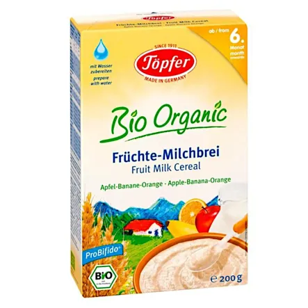 Kaszka Zbożowa Owocowa Dla Dzieci Od 6 Miesiąca Bio 200g Topfer 