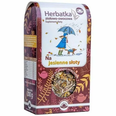 NA JESIENNE SŁOTY Herbatka Ziołowo - Owocowa 100 g - Natura Wita